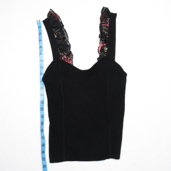 Anthropologie Maeve Ruffle-Strap Sweater Tank - Medium - Picture 7 of 10